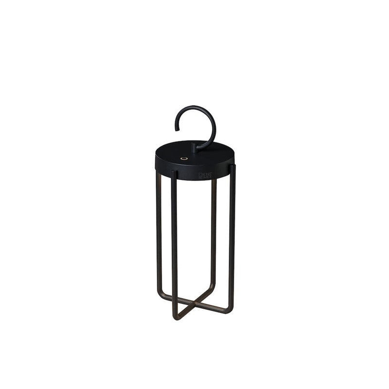 Manorola lanterne bord/gulv 39 cm IP54 oppladbar - Svart-Utebelysning Hagebelysning-Konstsmide-7820-750-Lightup.no