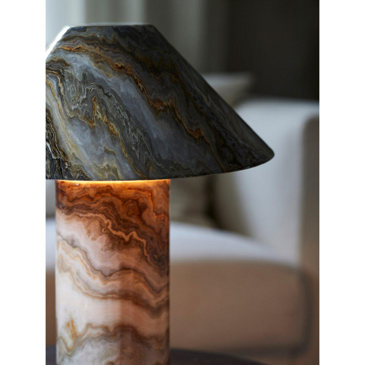 Marnie bordlampe - Grå/Marmor mønster-Bordlamper-Pr home of Scandinavia Ab-Prh__4244307-Lightup.no
