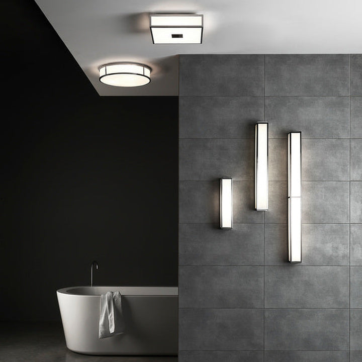 Mashiko 300 Square taklampe IP44 - Polert Krom-Taklamper-Astro Lighting-Krom-Asg__1121005-Lightup.no