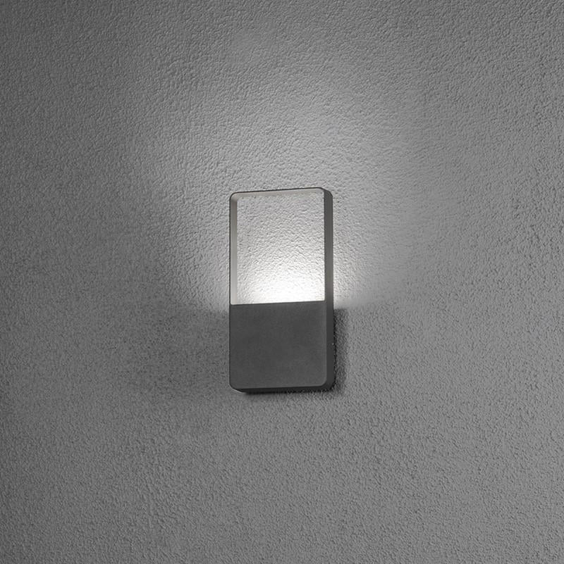 Matera vegglampe, mørk grå-Utebelysning vegg opp og ned-Konstsmide-7850-370-Lightup.no