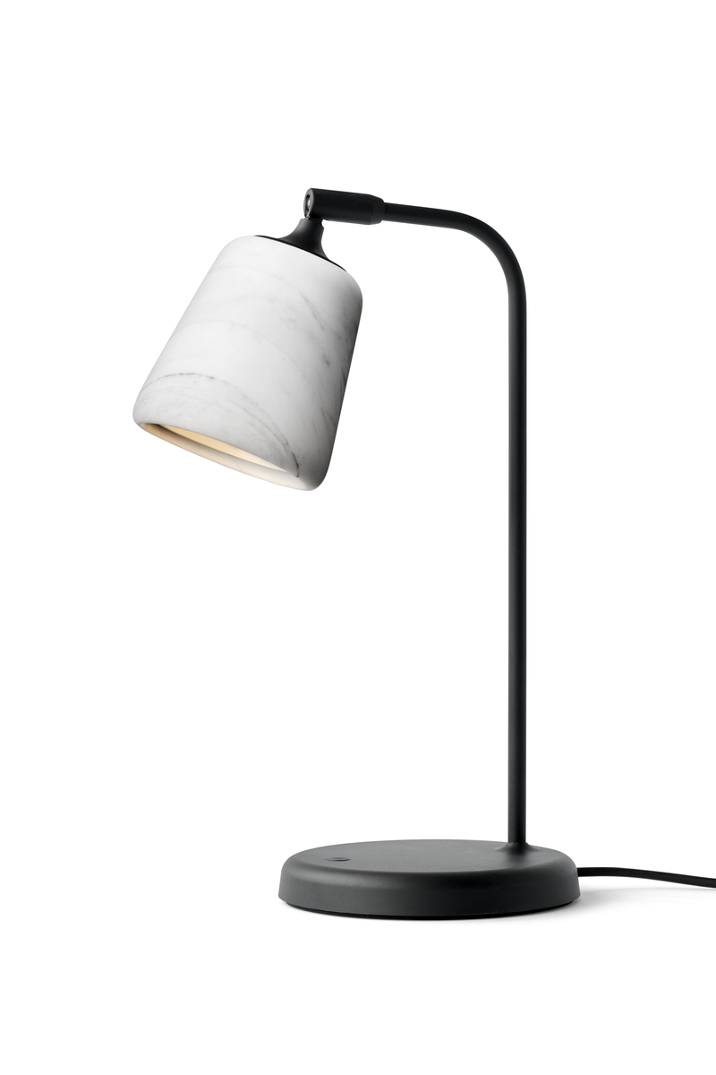 Material Bordlampe - Hvit Marmor-Bordlamper-New Works-Hvit-Nes__20139-Lightup.no