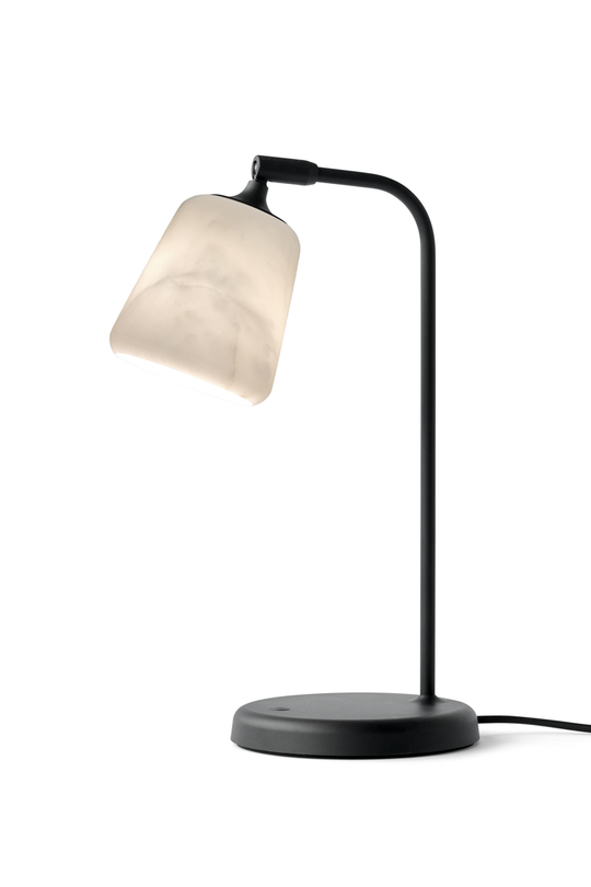 Material Bordlampe - Hvit Transparent Marmor-Bordlamper-New Works-Hvit-Nes__20143-Lightup.no