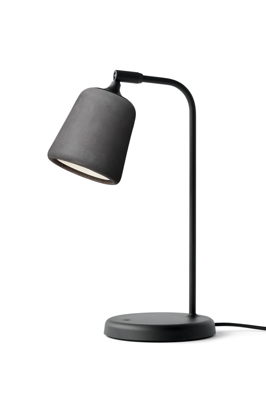 Material Bordlampe - Mørk Grå Betong-Bordlamper-New Works-Grå-Nes__20137-Lightup.no