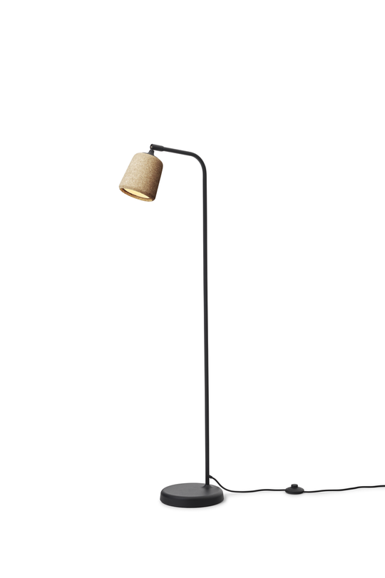 Material Gulvlampe - Naturlig Kork-Gulvlamper-New Works-Natur-Nes__21410-Lightup.no