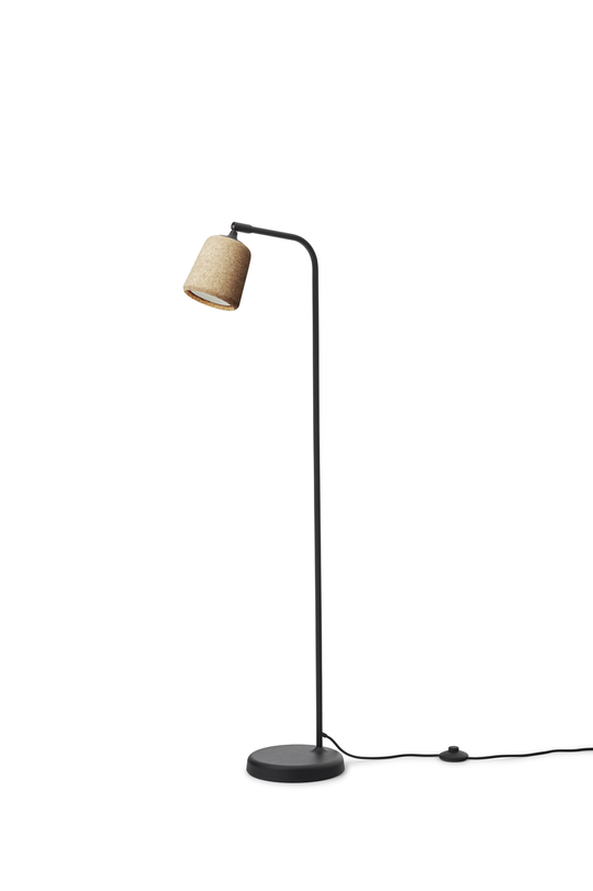 Material Gulvlampe - Naturlig Kork-Gulvlamper-New Works-Natur-Nes__21410-Lightup.no