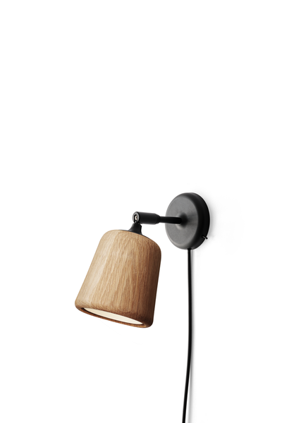 Material Vegglampe - Naturlig Eik-Vegglamper-New Works-Nes__20152-Lightup.no