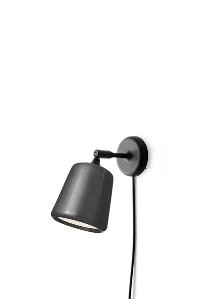 Material Vegglampe - Sort Marmor-Vegglamper-New Works-Nes__20158-Lightup.no