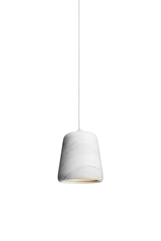 Material takpendel - Hvit Marmor-Takpendler-New Works-Hvit-Nes__20119-Lightup.no