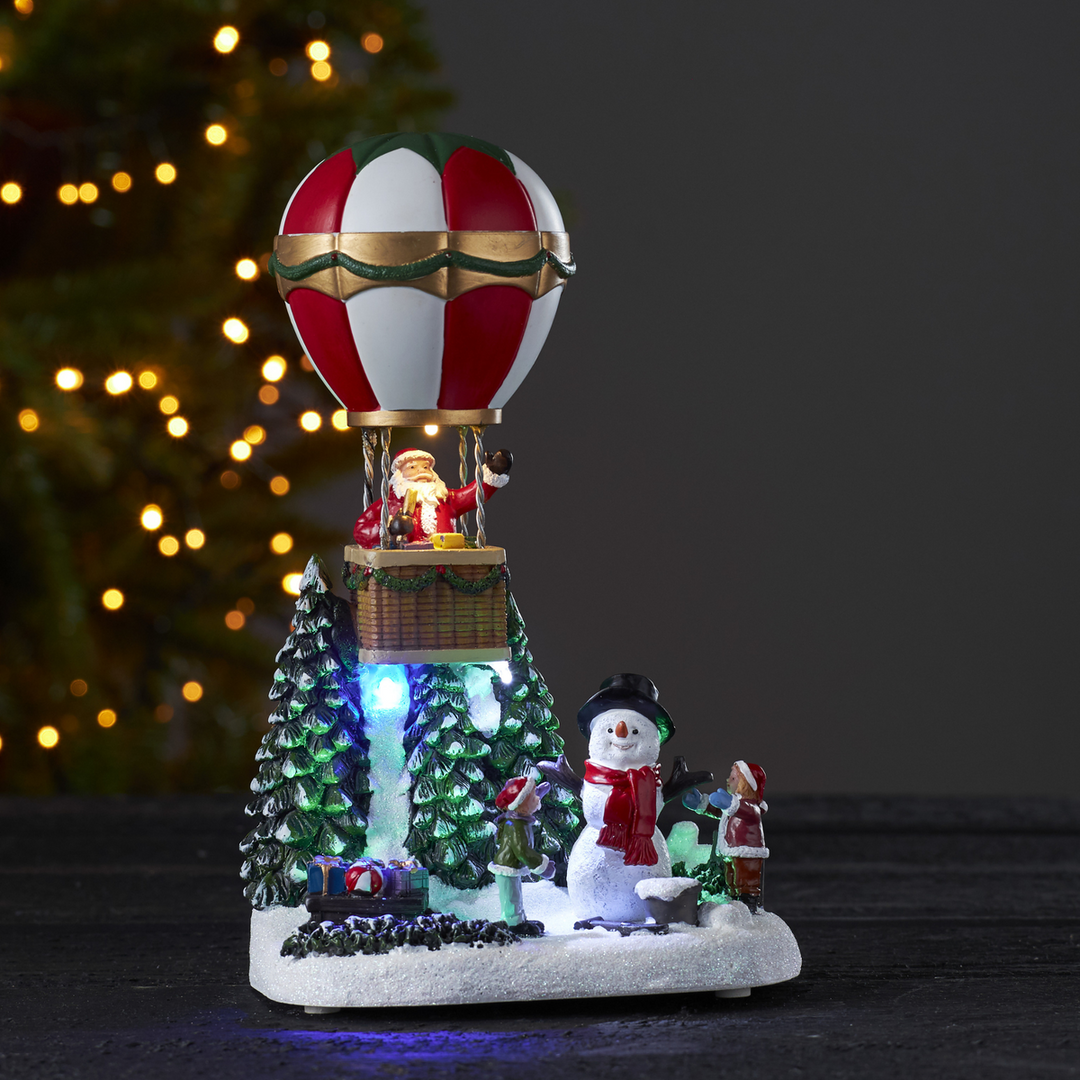 Merryville dekorasjon nisse med luftballong-Julebelysning dekor og pynt-Star Trading-992-33-Lightup.no