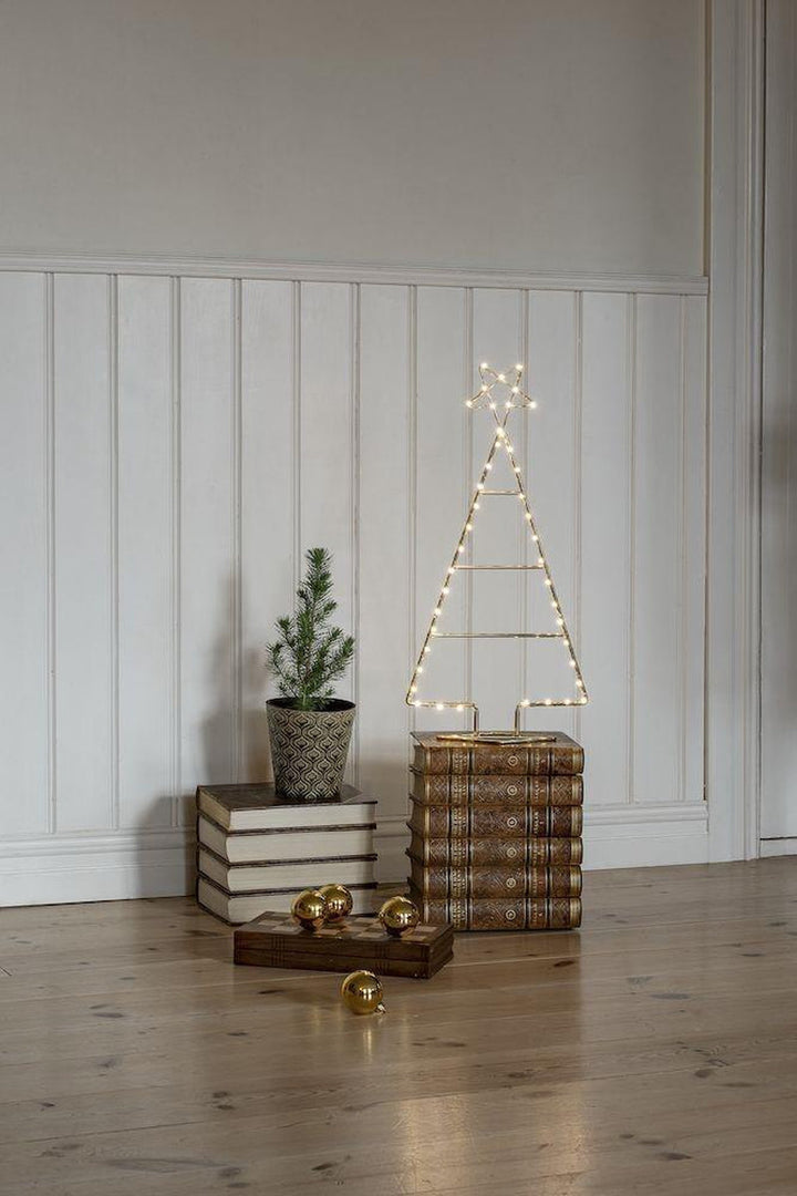 Messing juletre 60 cm 45 LED-Julebelysning dekor og pynt-Konstsmide-1790-880-Lightup.no