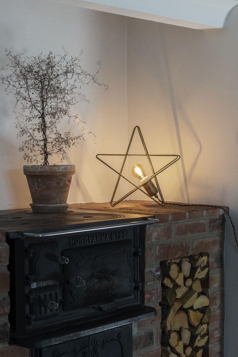 Metallstjerne 36 cm - Svart-Julebelysning adventstjerne-Konstsmide-3548-737-Lightup.no