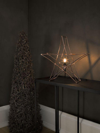 Metallstjerne stående - Kobber-Julebelysning adventstjerne-Konstsmide-3552-600-Lightup.no