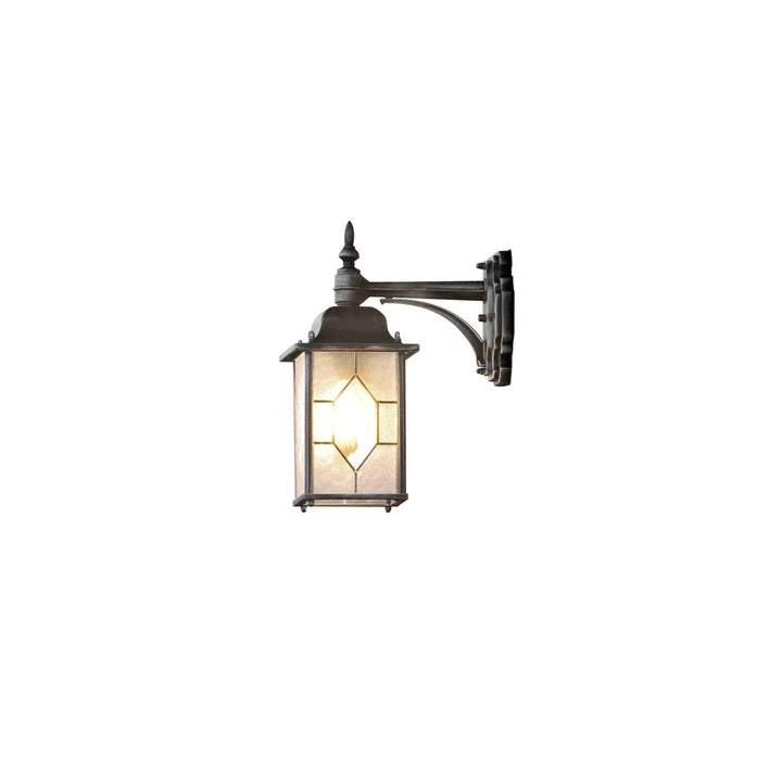 Milano vegglampe, ned - Svart-Utebelysning vegg klassisk-Konstsmide-Svart-7248-759-Lightup.no