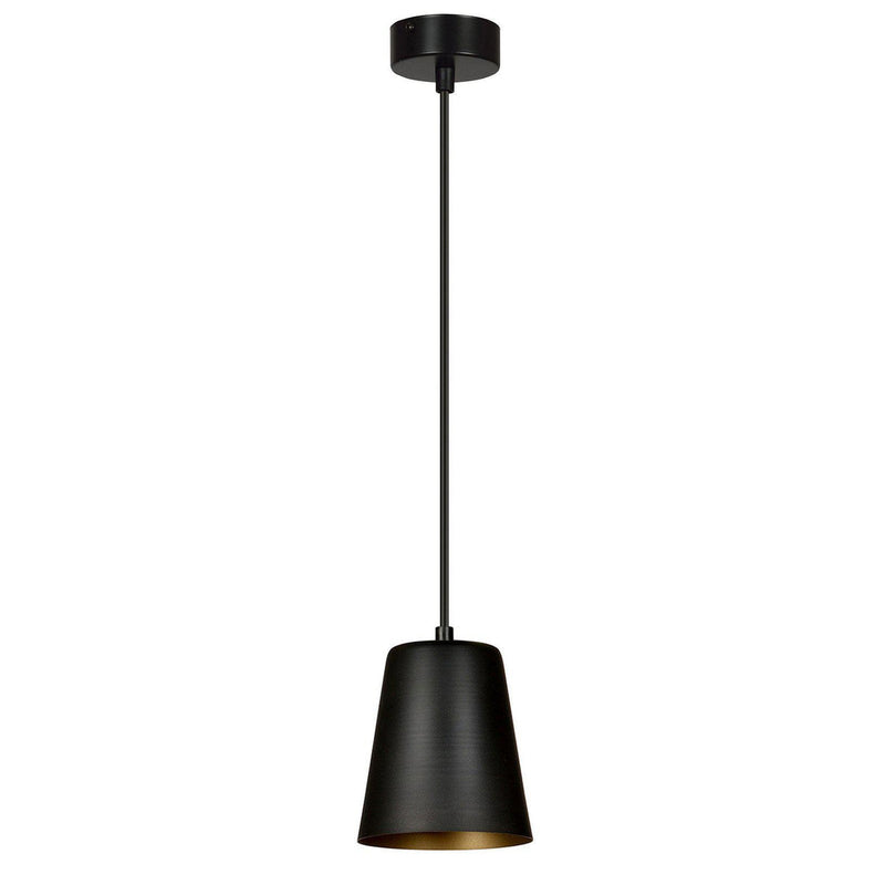 Milga takpendel 1 lys - Svart/Gullfarget-Takpendler-Emibig-415/1-Lightup.no