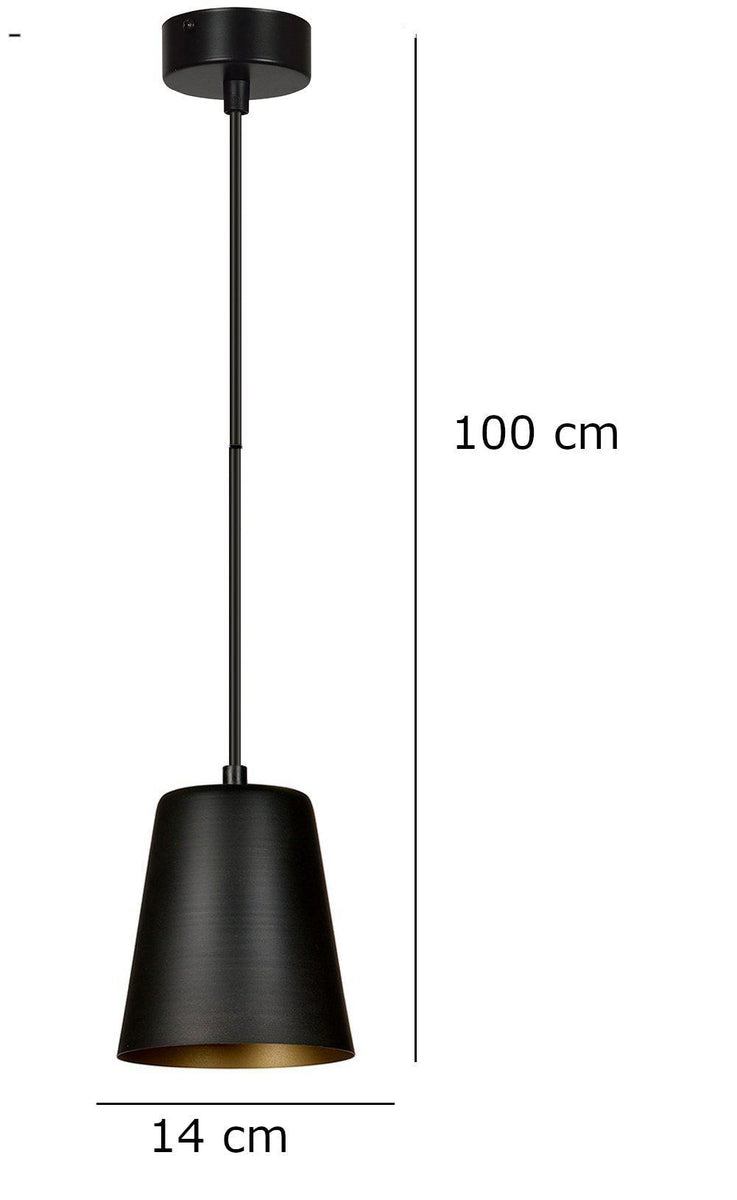 Milga takpendel 1 lys - Svart/Hvit-Takpendler-Emibig-396/1-Lightup.no