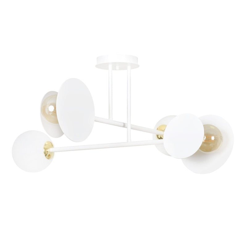 Minerva taklampe 4 lys - Hvit-Taklamper-Emibig-613/4-Lightup.no