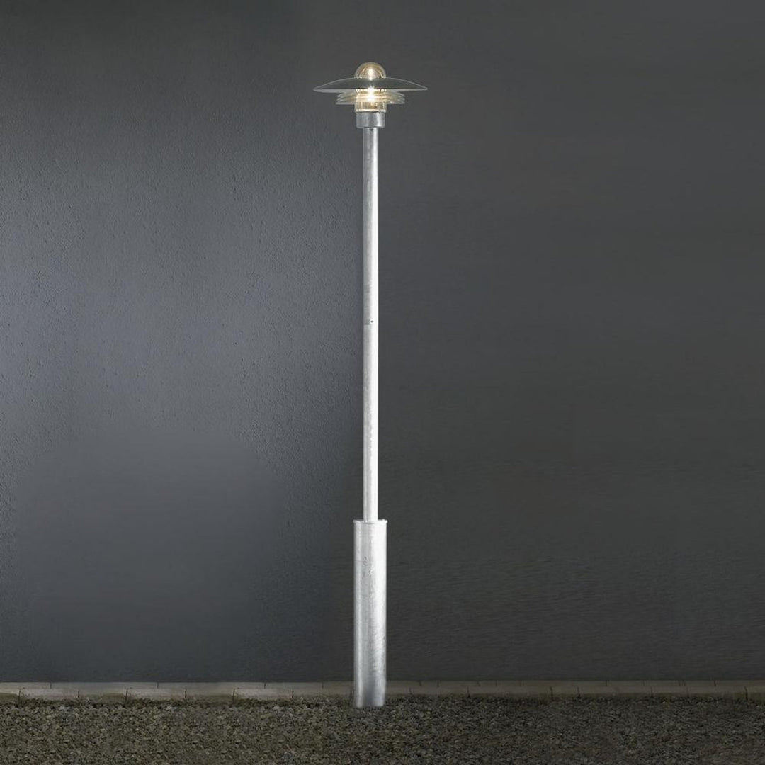 Modena stolpe 225 cm - Galvanisert stål-Utebelysning stolpe-Konstsmide-Galvanisert-7336-320-Lightup.no