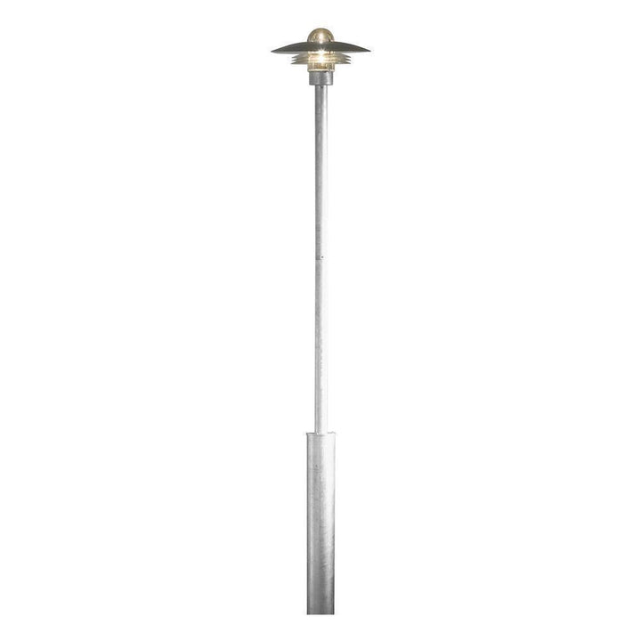 Modena stolpe 225 cm - Galvanisert stål-Utebelysning stolpe-Konstsmide-7336-320-Lightup.no