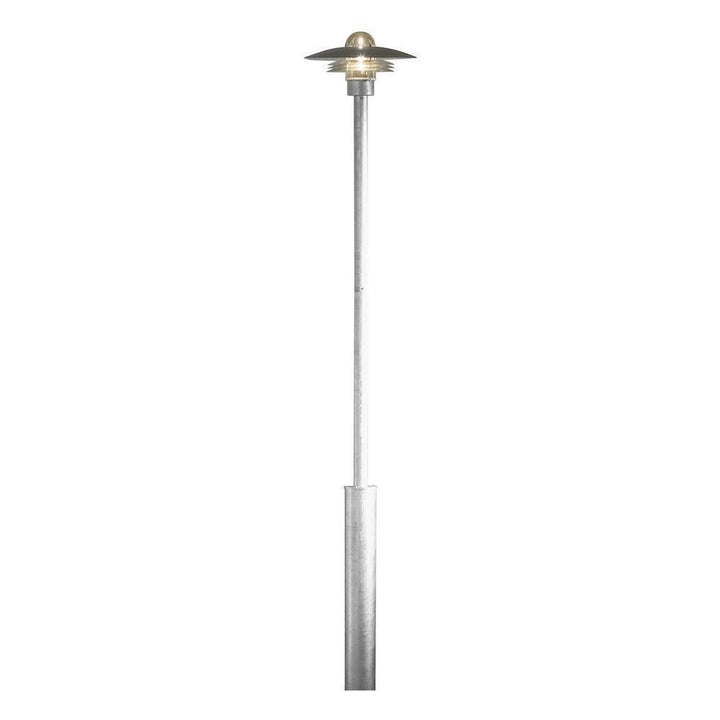 Modena stolpe 225 cm - Galvanisert stål-Utebelysning stolpe-Konstsmide-Galvanisert-7336-320-Lightup.no