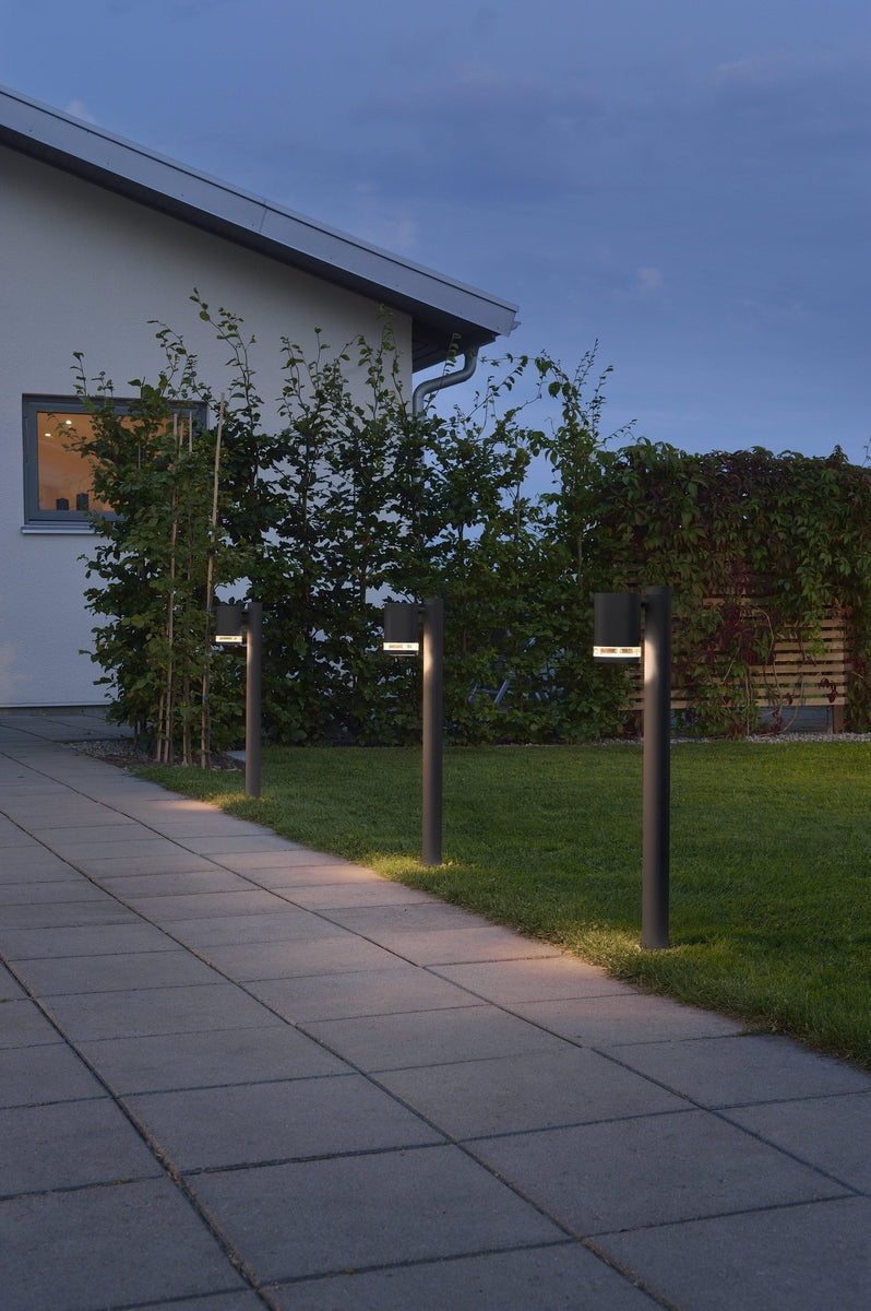Modena stolpe 70 cm - Svart-Utebelysning pullert-Konstsmide-7517-750-Lightup.no