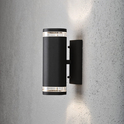 Modena vegglampe I opp/ned - Svart-Utebelysning vegg opp og ned-Konstsmide-7512-750-Lightup.no