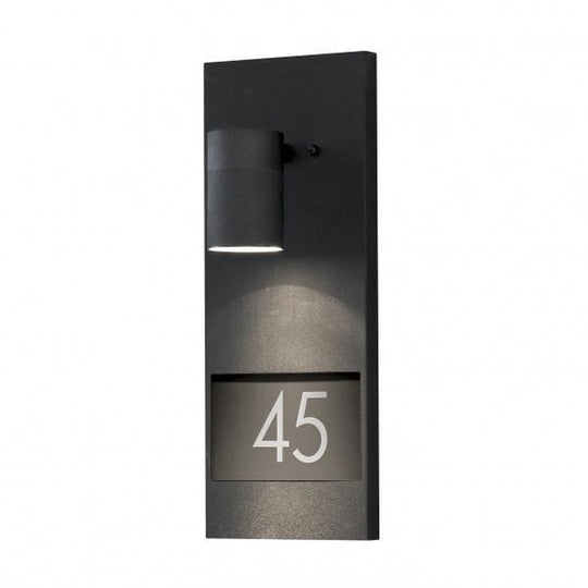Modena vegglampe inkl husnummer - Svart-Utebelysning vegg opp og ned-Konstsmide-Svart-7655-750-Lightup.no