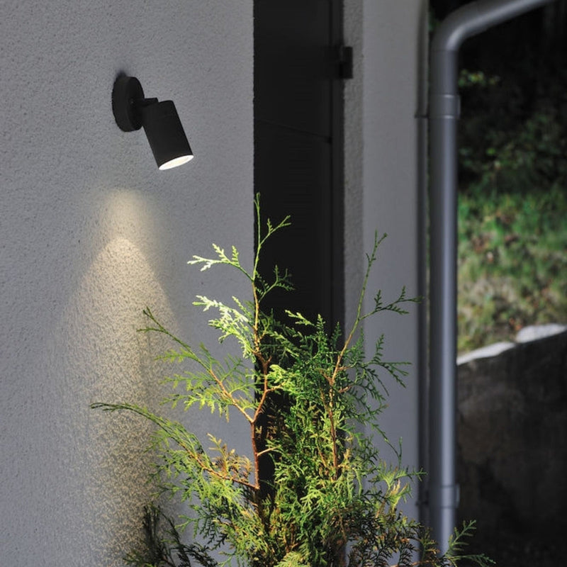 Modena vegglampe ned m/tilt - Svart-Utebelysning vegg opp og ned-Konstsmide-7598-750-Lightup.no