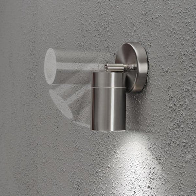 Modena vegglampe ned m/tilt - rustfritt stål-Utebelysning vegg opp og ned-Konstsmide-7598-000-Lightup.no