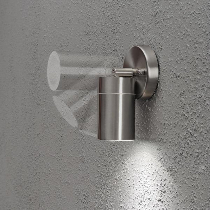 Modena vegglampe ned m/tilt - rustfritt stål-Utebelysning vegg opp og ned-Konstsmide-7598-000-Lightup.no
