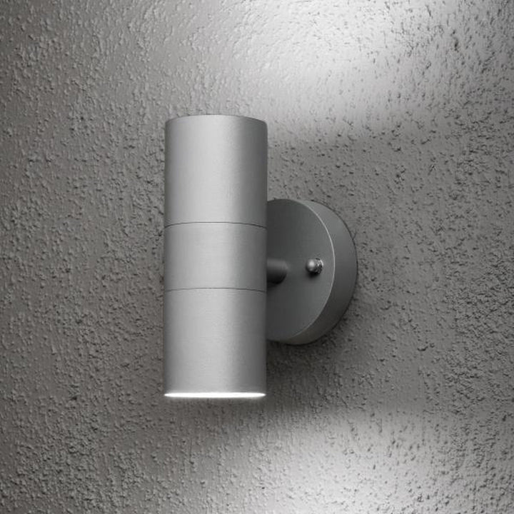 Modena vegglampe opp/ned GU10 - Grå-Utebelysning vegg opp og ned-Konstsmide-Grå-7571-300-Lightup.no