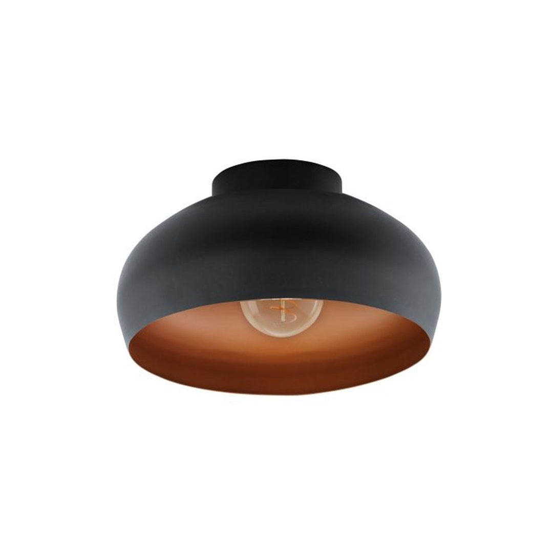 Mogano takplafond 28 cm E27 - Svart/Kobberfarget-Taklamper-Eglo-Svart / Kobber-900555-Lightup.no