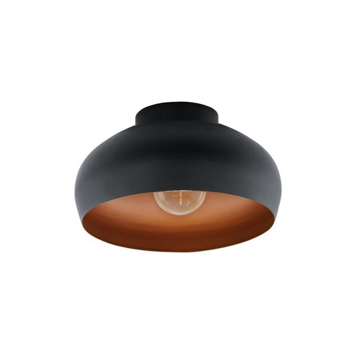 Mogano takplafond 28 cm E27 - Svart/Kobberfarget-Taklamper-Eglo-Svart / Kobber-900555-Lightup.no
