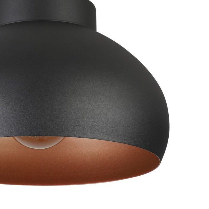 Mogano takplafond 28 cm E27 - Svart/Kobberfarget-Taklamper-Eglo-Svart / Kobber-900555-Lightup.no