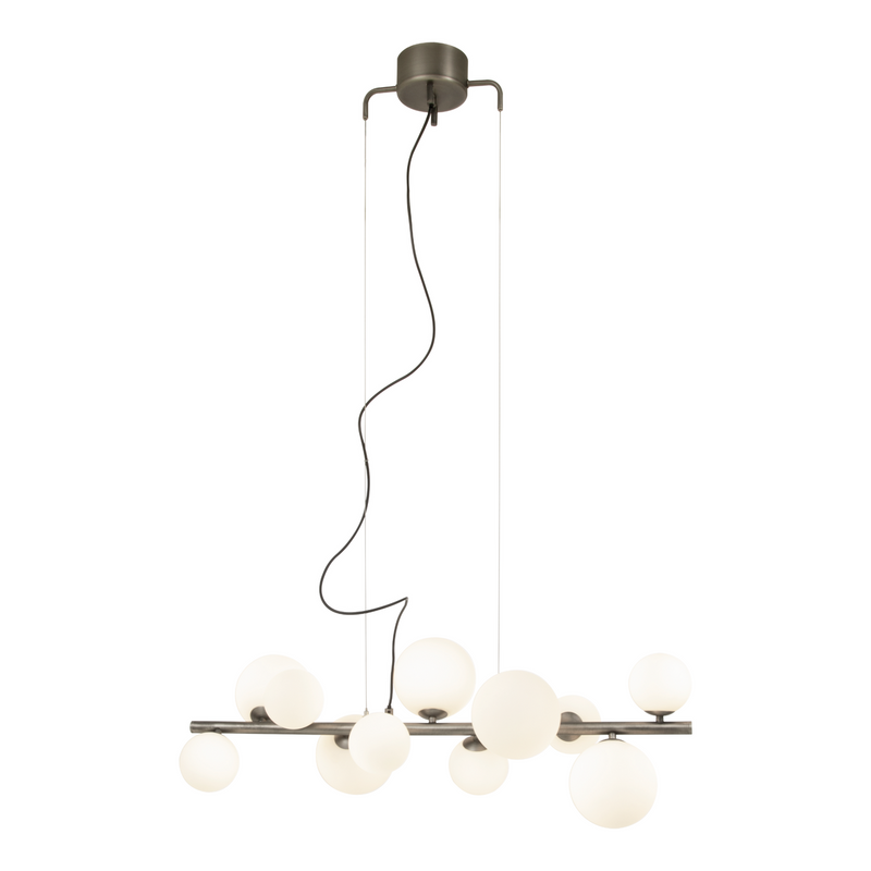 Molekyl takpendel L85 - Tinn/Opalhvit-Takpendler-Aneta Lighting-65909-94-Lightup.no