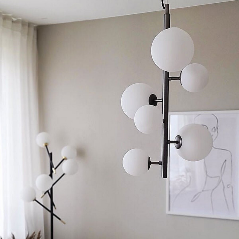 Molekyl takpendel vertikal - Tinn/Opalhvit-Takpendler-Aneta Lighting-65735-94-Lightup.no