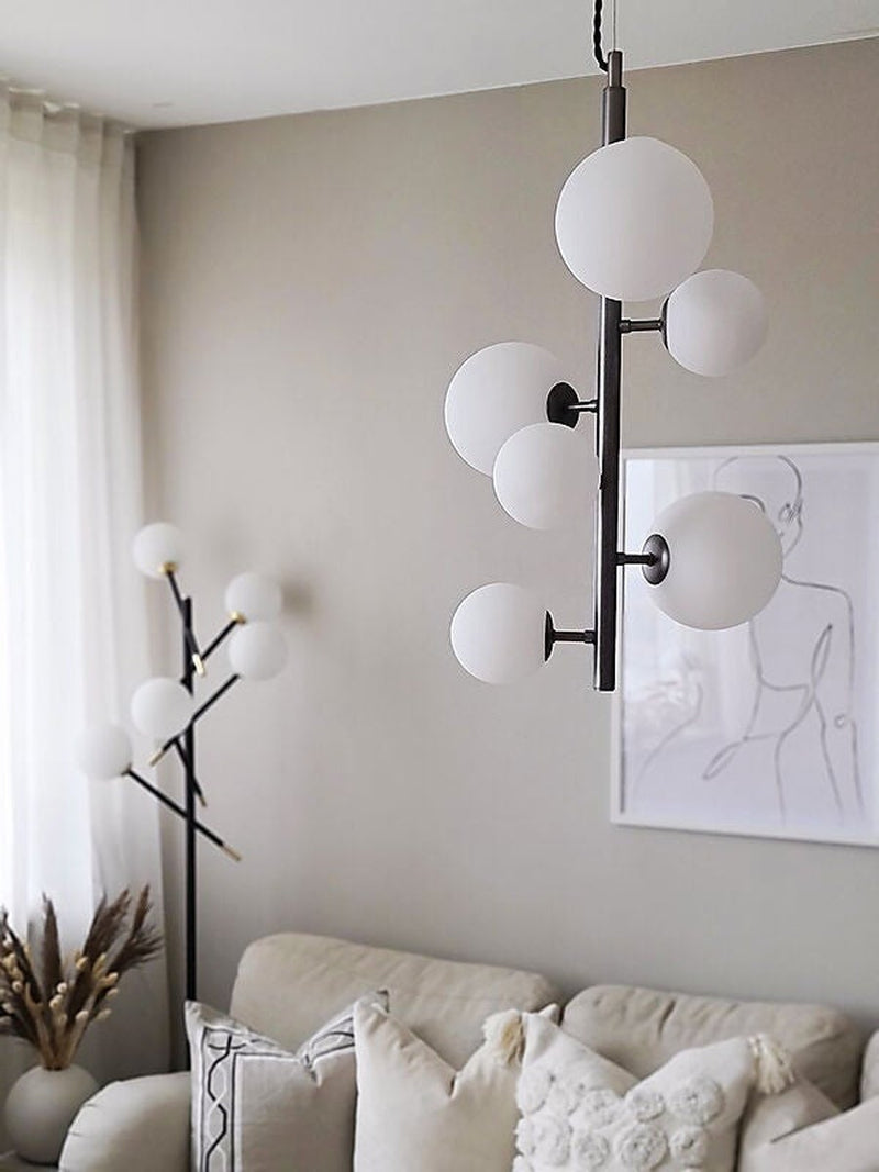 Molekyl takpendel vertikal - Tinn/Opalhvit-Takpendler-Aneta Lighting-65735-94-Lightup.no