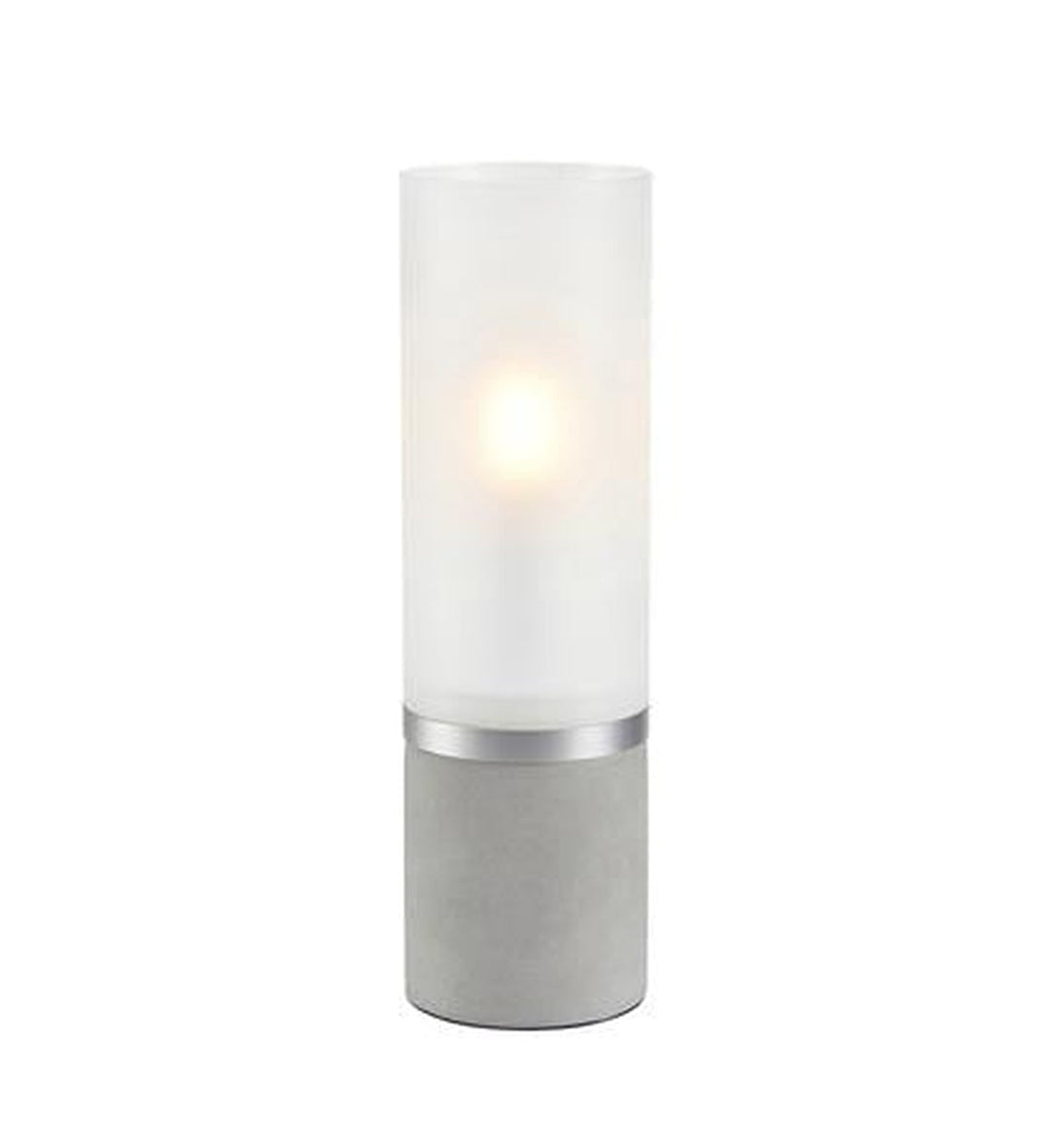 Molo bordlampe 30 cm - Betong/Frostet glass-Bordlamper-Marksløjd-108594-Lightup.no