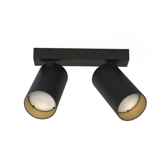 Mono dobbel takspot - Svart/Gullfarget-Taklamper-Nowodvorski-Svart / Gull-N-7766-Lightup.no