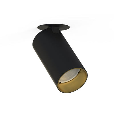 Mono enkel innfelt takspot - Svart/Gullfarget-Taklamper-Nowodvorski-N-7688-Lightup.no
