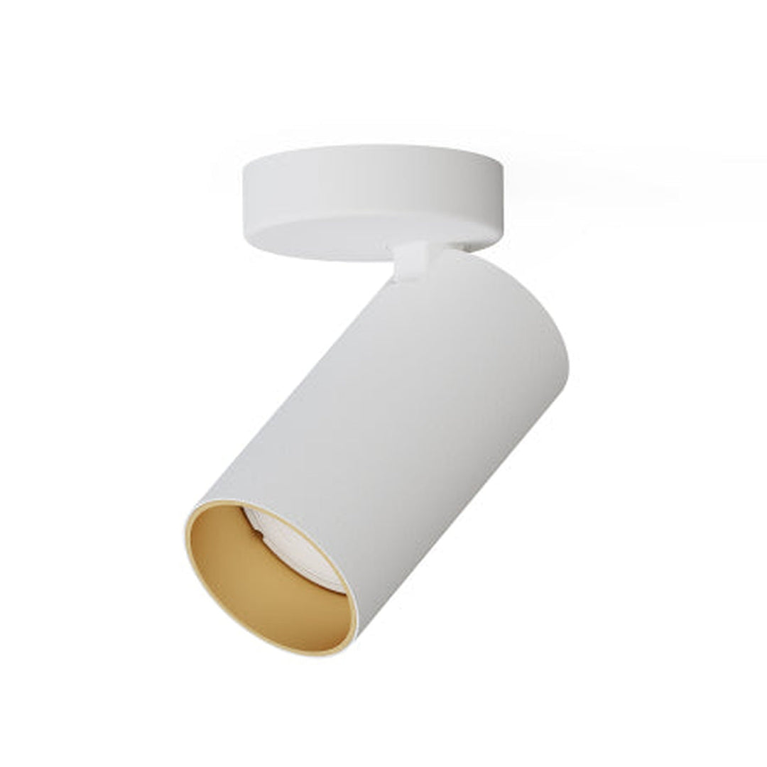 Mono enkel takspot - Hvit/Gullfarget-Taklamper-Nowodvorski-Hvit / Gull-N-7771-Lightup.no