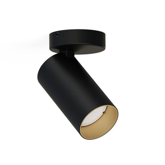 Mono enkel takspot - Svart/Gullfarget-Taklamper-Nowodvorski-Svart / Gull-N-7763-Lightup.no