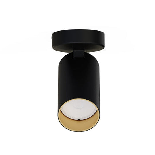 Mono enkel takspot - Svart/Gullfarget-Taklamper-Nowodvorski-Svart / Gull-N-7763-Lightup.no