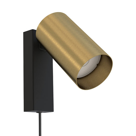 Mono vegglampe - Svart/Messingfarget-Vegglamper-Nowodvorski-Svart / Messing-N-7781-Lightup.no