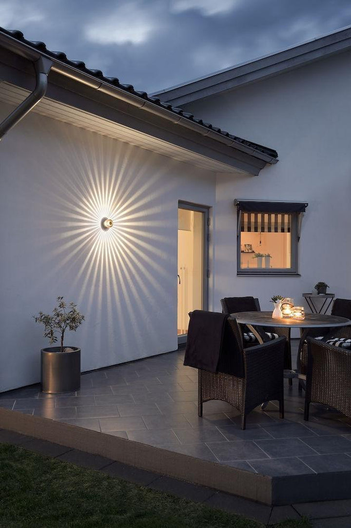 Monza vegglampe utendørs IP54 3W-Utebelysning vegg veggskjold-Konstsmide-Grå-7900-310-Lightup.no