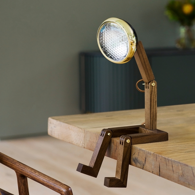 Mr. Wattson bordlampe, Limited Edition - Svart og messing-Bordlamper-Piffany Copenhagen-12V-DWR-BMB-Lightup.no
