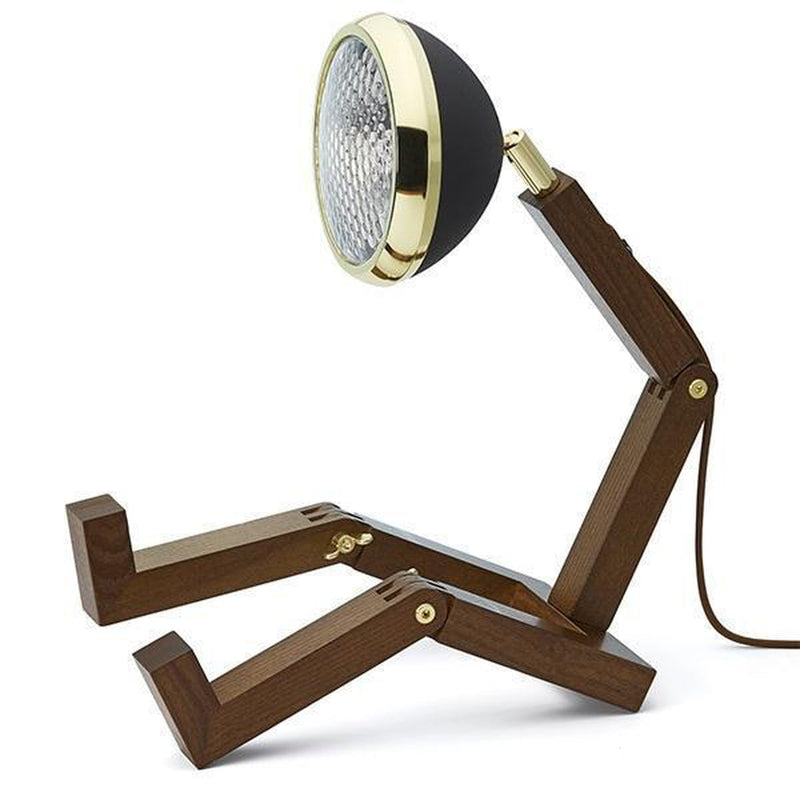 Mr. Wattson bordlampe, Limited Edition - Svart og messing-Bordlamper-Piffany Copenhagen-12V-DWR-BMB-Lightup.no