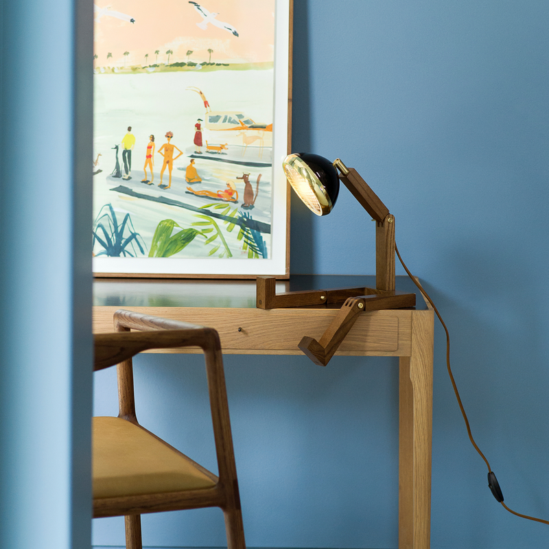 Mr. Wattson bordlampe, Limited Edition - Svart og messing-Bordlamper-Piffany Copenhagen-12V-DWR-BMB-Lightup.no