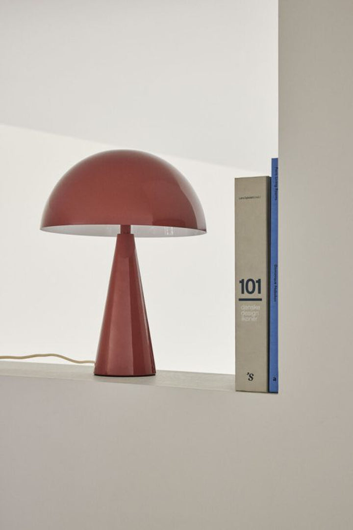 Mush mini bordlampe 33 cm - Rød/Sand-Bordlamper-Hübsch A/S-991681-Lightup.no