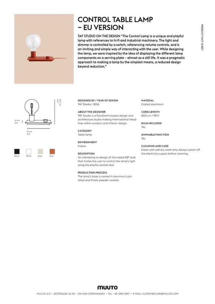 Muuto Control bordlampe-Bordlamper-MUUTO-Svart-MUO__15410-Lightup.no