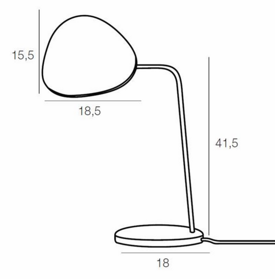 Muuto Leaf bordlampe-Bordlamper-MUUTO-Hvit-MUO__13421-Lightup.no